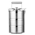 thumbnail image 2 of Rongfmy Stainless Steel Food Containers Stacking 3 Tier Lunch Box/Food Carrier/Bento, 2 of 8