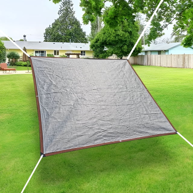 Aluminum Foil Sunshade Net Sunscreen Net Encrypted Foreign Trade Balcony Courtyard Succulent Roof Shading Net Reflective