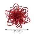 thumbnail image 3 of Binwennn Hollow Gold Powder Christmas Flowers Christmas Wreath Rattan DIY Decoration Christmas Flowers Christmas Tree Accessories Forget Not Flowers Flowers for Outdoors, 3 of 7
