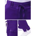 thumbnail image 4 of Adar Pro Scrubs pour Femmes - Pantalon de Yoga Skinny Leg - P4100T - Raisin - TP, 4 of 7
