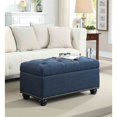 thumbnail image 1 of Convenience Concepts Designs4Comfort 7th Avenue Storage Ottoman in Blue Fabric, 1 of 5