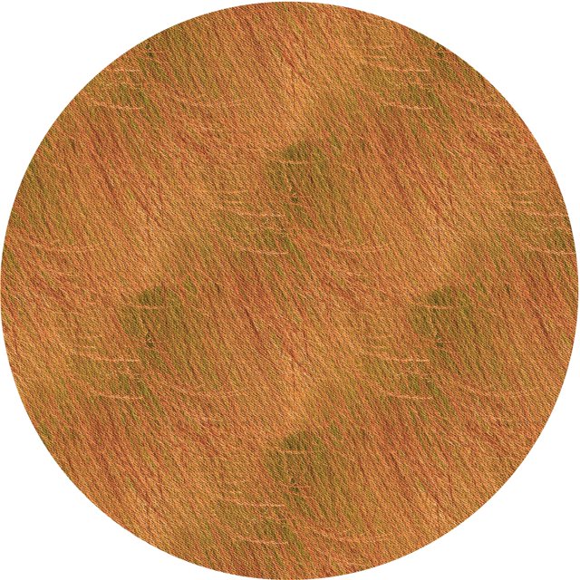 Ahgly Company Tapis d'Intérieur Ronds Transitionnels Lavables à la Machine, Brun Acajou, 3 Pieds Rond