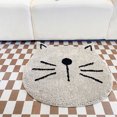 thumbnail image 3 of Flocking Ins Nordic Cartoon Cat Bathroom Absorbent Non slip Mat Home Entry Living Room Floor Mat, 3 of 9