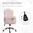 thumbnail image 4 of Vinsetto Home Office Chair Height Adjustable Desk Chair with Tilt Function, 4 of 10