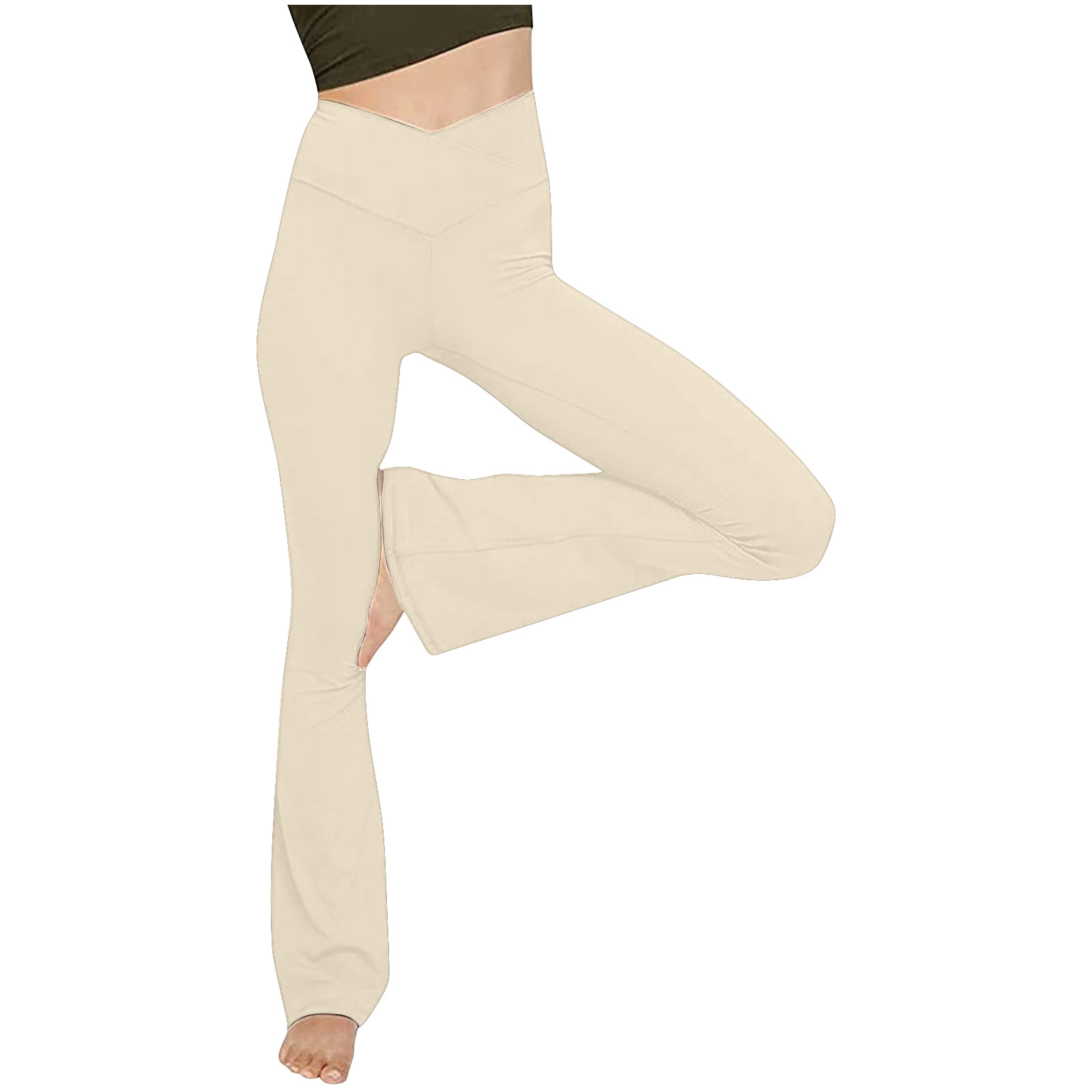 SuoKom Yoga Leggings For Women High Waist Womens Stretch Yoga Leggings Fitness Running Gym Sports Full Length Active Pants Leggings For Women On Clearance