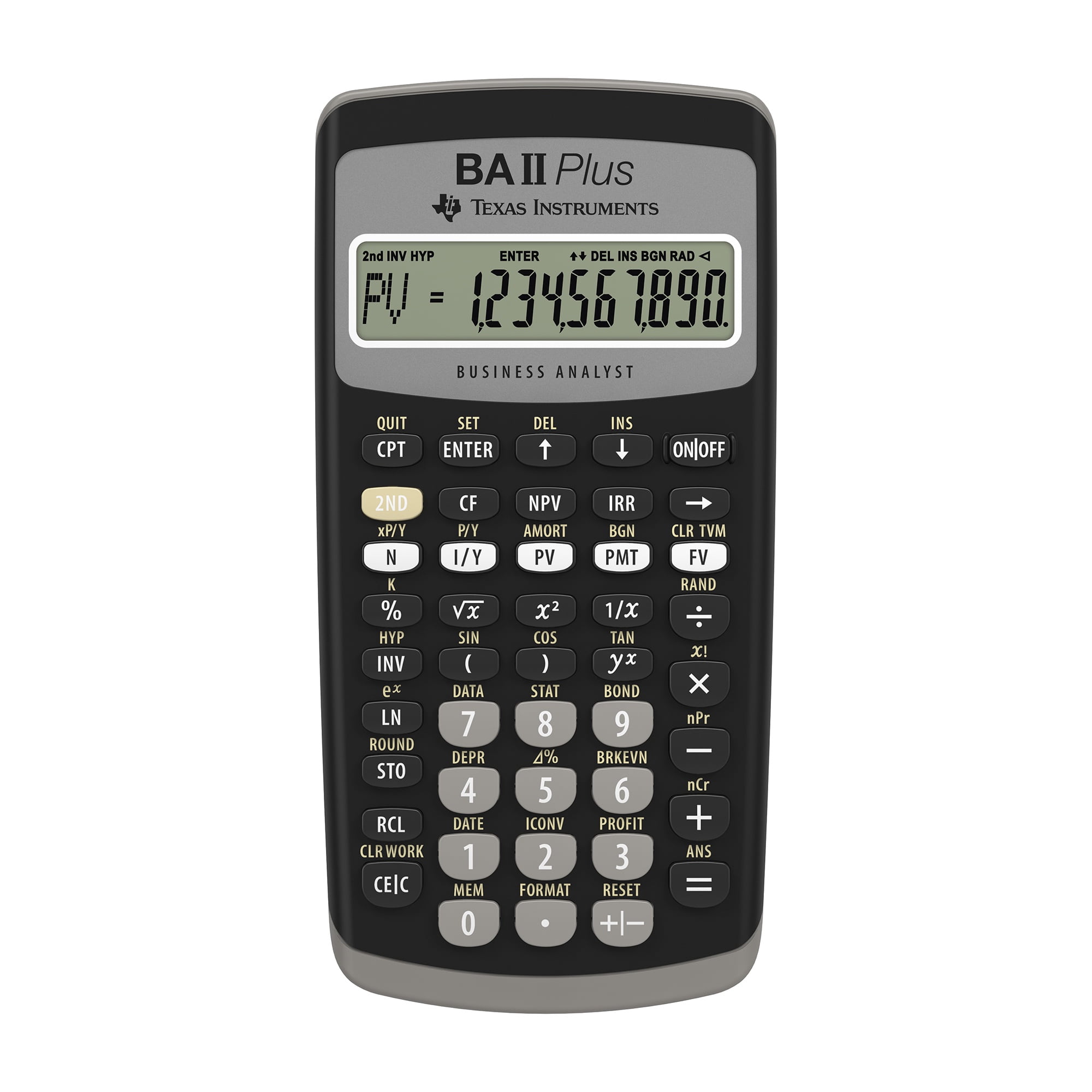 Texas Instruments BA II Plus Financial Calculator, Black