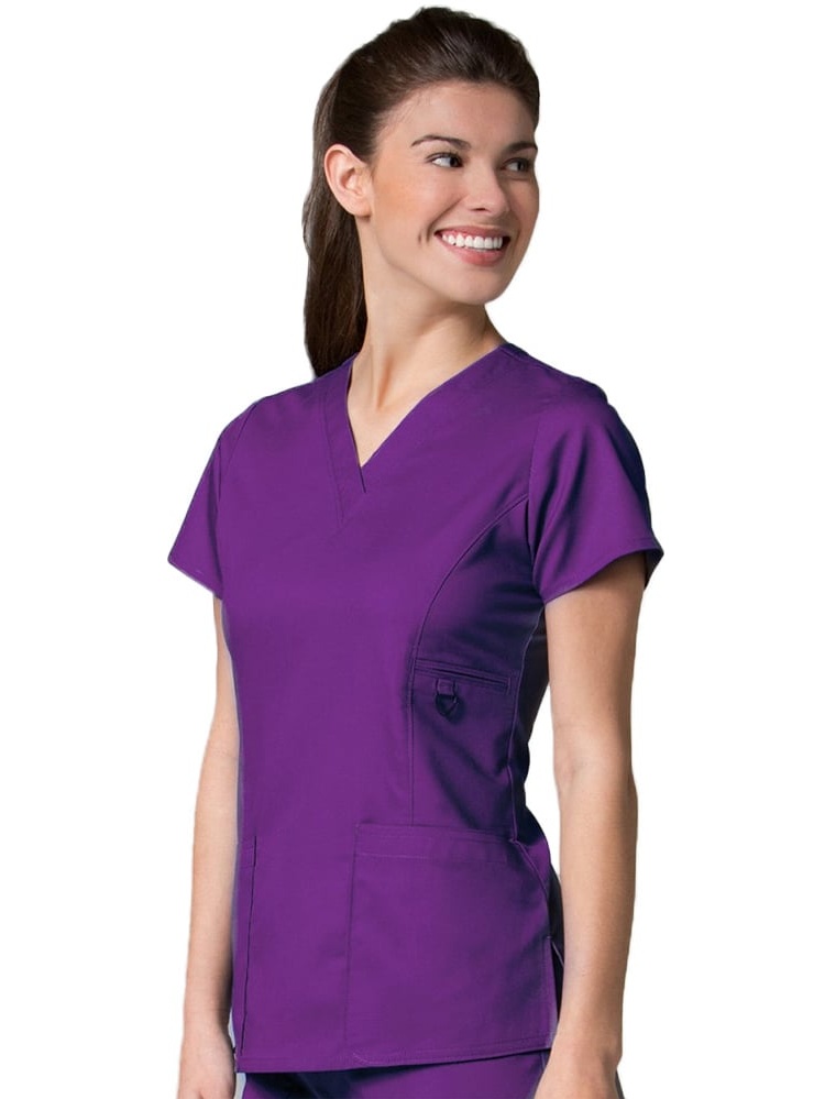 Maevn Women's V-Neck Pocket Top - 1708