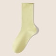thumbnail image 2 of LckLvx Women's Solid Color Mid Calf Socks Colorful Soft Stretchy Crew Socks School Dress Uniform Socks, 2 of 3