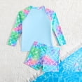 thumbnail image 4 of Little Girls Swimsuits Hot Spring Vacation Beach Swim Shirts and Rash Guards Size 6Y, 4 of 6