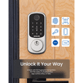 thumbnail image 4 of DESLOC B200 Fingerprint Smart Door Lock, Keyless Entry Door Lock, App Control, Smart Locks for Front Door, Smart Deadbolt Lock, Touchscreen Keypad, Emergency Power Port, Silver, 4 of 10