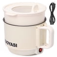 thumbnail image 1 of QJUHUNG Fznkrag Electric Hot Pot 1.9 Qt Ramen Cooker Portable Multi-Functional Lazy Pot for Cooking Pasta Egg Soup 450 W Electric Non-Stick Cooker with Over-Heating Protection for Dorm Of, 1 of 11