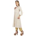 thumbnail image 3 of Moomaya Kurti Ligne A en Rayonne à Manches 3/4 Tunique Imprimée en Rayonne Robe Kurta Ethnique pour Femmes, 3 of 7