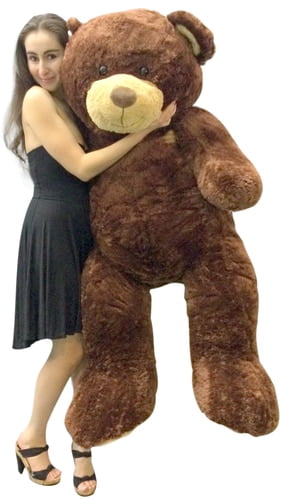 Big Plush 5 Foot Teddy Bear Soft Brown Premium Giant Stuffed Animal 60 Inch Snuggle Buddy