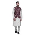 thumbnail image 1 of Atasi Indian Traditional Kurta Churidar Pajama Set With Nehru Jacket For Men, 1 of 3