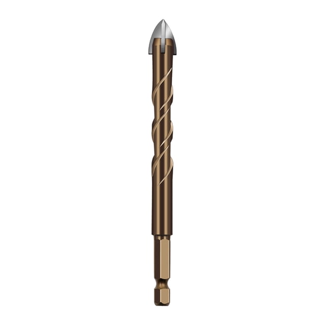 XZNGL Cross Four Blade Drill Bit Ceramic Tile Hexagonal Handle Brick Wall Cement Ceramic Perforated Drill