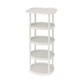 thumbnail image 3 of Sentmoon Corner Stand Corner Shelf Cream Style Sofa Side Table Living Room Small Coffee Table Floor-to-ceiling Movable Storage Table Four-leaf Cloud Shelf, 3 of 7