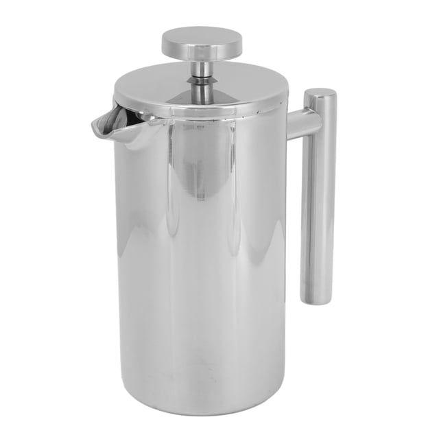 Stainless Steel French Press Coffee Maker, French Press Pot, Stainless Steel Double Layer Portable French Press Coffee Maker For Home Outdoor Camping Travel