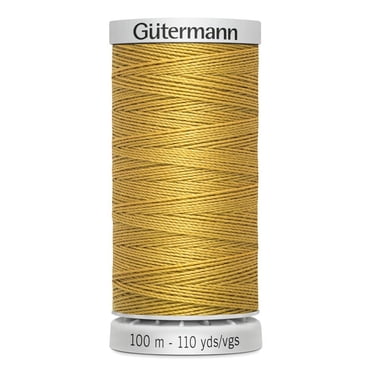 GÜTERMANN Gold Jeans Thread for Denim Topstitching, 100 m (109.4 yd) - 100% polyester, 109 yd