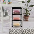 thumbnail image 3 of Sterilite 3 Drawer Black Medium Cart - 2 Pack, 3 of 7