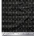 thumbnail image 1 of Soimoi Black polyester Crepe Fabric Geometrical Star Geometric Print Sewing Fabric Yard 42 Inch Wide, 1 of 5