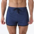 thumbnail image 4 of ohmzyzo Men's Running Shorts 3 Inch Quick Dry Gym Athletic Jogging Shorts with Zipper Pockets, 4 of 8