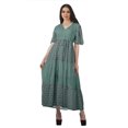 thumbnail image 1 of Moomaya Robes d'Été Imprimées à Manches Courtes pour Femmes, Tenue de Fête Décontractée, 1 of 4