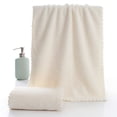 thumbnail image 1 of Velvet Face Towel - Soft & Absorbent Washcloth, Gentle Cleansing for Makeup Removal, Quick-Drying & Durable, Solid Color Design, White, JKODE, 1 of 8