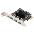 thumbnail image 1 of 4 Port USB 3.0 PCI Express Card USB 3.0 PCI-E Expansion Card PCIE to USB 3.0 Adapter Card for PCIE 1X 4X 8X 16X Slot, 1 of 8