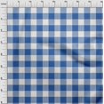 thumbnail image 3 of oneOone Polyester Lycra Blue Fabric Gingham Check Craft Projects Decor Fabric Printed By The Yard 56 Inches Wide, 3 of 4