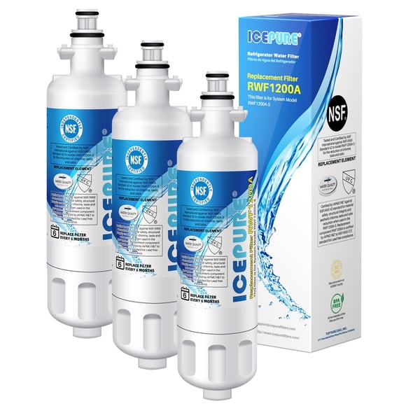 ICEPURE ADQ36006101 9690 Water Filter Replacement for LG LT700P, Kenmore Elite 46-9690 ADQ36006102, RWF1200A, CLCH106, RWF1052 LF