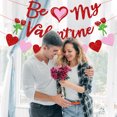 thumbnail image 3 of Coofit Valentine's Day Banner Decorative: 2 Sets Hanging Heart Banner Garland Banner, 3 of 5