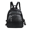 thumbnail image 2 of WJSXC Mini Genuine Leather Backpack for Women Convertible Backpack Purse Shoulder Handbag Crossbody Bag 4 In 1 To Black, 2 of 5