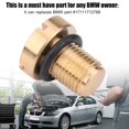 thumbnail image 2 of Ccdes Drain Screw Radiator Expansion Tank and Rubber O-ring for BMW 17111712788, Cooled System Adapter,Cooler Adapter, 2 of 7