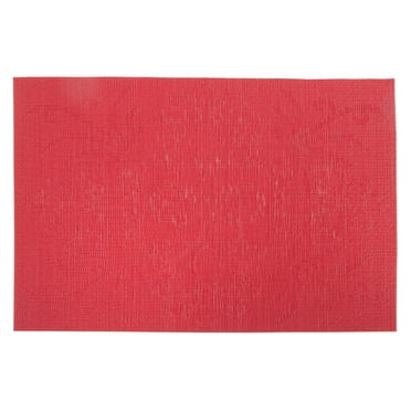 IH Casa Decor Vinyl Placemat Damask Red - Set of 12