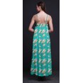 thumbnail image 2 of Bimba Robe Maxi à Bretelles Spaghetti Sans Manches pour Femmes en Rayonne à Imprimé Floral, Coupe Évasée - Grand, 2 of 5