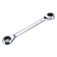 thumbnail image 1 of Unique Bargains Double Box End Ratcheting Wrench (8mm x 9mm) Metric 72 Teeth 12 Pt Ratchet Spanner Tools, CR-V, 1 of 5