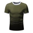 thumbnail image 2 of BOBOGOJP T-Shirt Ajusté pour Homme, Doux, à Manches Courtes, T-Shirts Classiques à Col Rond, T-Shirt Décontracté Basique (Vert Armée, TG), 2 of 4