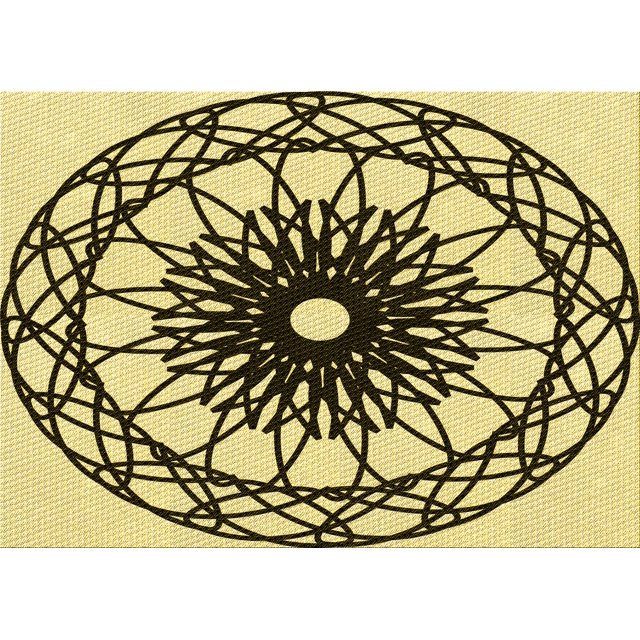 Ahgly Company Machine Washable Indoor Rectangle Transitional Mustard Yellow Area Rugs, 3' x 5'