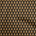 thumbnail image 1 of oneOone Velvet Black Fabric Asian Paisley Block Craft Projects Decor Fabric Printed By The Yard 58 Inch Wide, 1 of 5