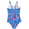 thumbnail image 4 of Sunnyoo Big Girls One-Piece Swimsuit Scales Print Quick Drying Bathing Suit, 4 of 4