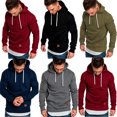 thumbnail image 4 of Sweat à Capuche pour Hommes Automne Hiver Slim Pull à Manches Longues Mode Urbaine, 4 of 4