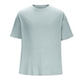 thumbnail image 5 of NJDVHB Chemise d'Été de Plage pour Homme, Hauts d'Entraînement pour Homme, Hauts d'Entraînement pour Homme Unis Décontractés de Sport à Manches Courtes à Col Rond, Vert, P, 5 of 5