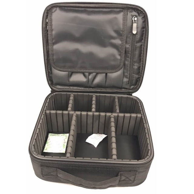 Trousse de Maquillage Mode Anti-Éclaboussures Double Couche Boîte de Maquillage Portable Trousse de Toilette