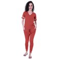 thumbnail image 1 of Moomaya Ensemble de Nuit Simple pour Femmes avec Pyjama en Coton 2 Pcs Nuisettes-Douceur, 1 of 7