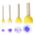 thumbnail image 3 of Tools Stick Children Sponge Paint Children Brushes Diy 4pcs Drawing Painting Education, 3 of 6