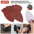 thumbnail image 1 of 20Pcs Abrasive Sanding Sheets For Bosch Psm 100A Detail Palm Sander 60-2000#, 1 of 9