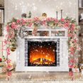 thumbnail image 1 of TopLLC Décoration de Noël Guirlandes Suspendues en Rotin Artificiel de Noël avec Baies Rouges pour Escaliers Cheminée Murale Manteau Intérieur Extérieur Décor Halloween Maple Leaf Vine, 1 of 6