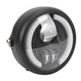 thumbnail image 1 of Retro Headlamp 6in Motorcycle LED Headlight Vintage Angel Eyes Universal Replacement For Cruiser Choppers Cafe Bobber, 1 of 8