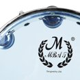 thumbnail image 4 of Milaget Musical Tambourine Blowing Bright Crisp Instrument Round Handheld hand drum 10inch Blue, 4 of 9