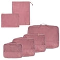 thumbnail image 1 of Mine., Set of 6 Zippered Travel Packing Cubes for Luggage & Carry-On, Blush, 1 of 4